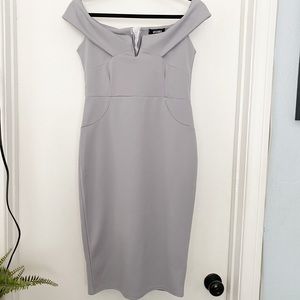 Wedding Guest Dress | MISSGUIDED off shoulder midi